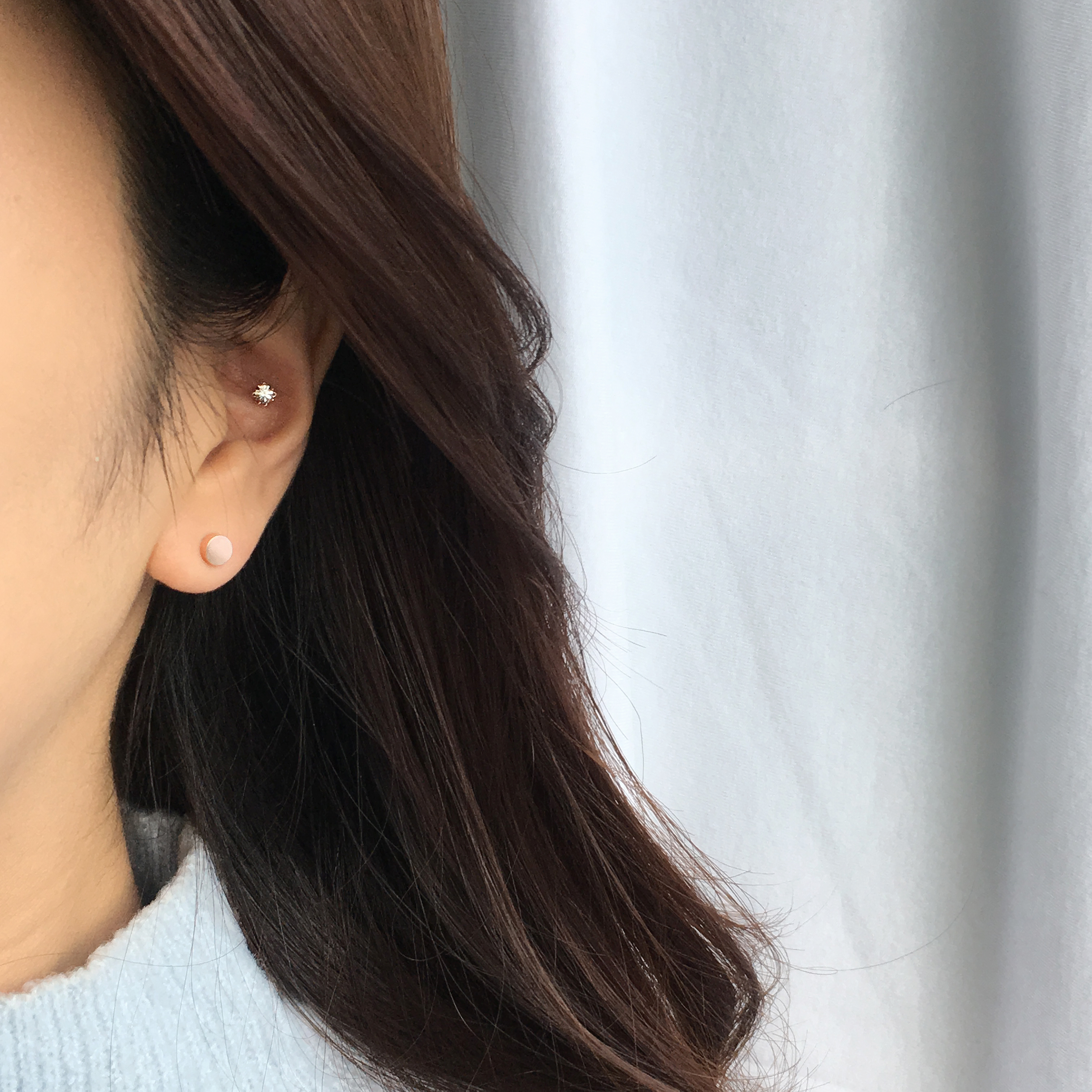 Two-Hour Daily Drop Earrings 6-piece set Cubic Hea