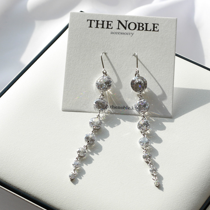 Pink gold drop earrings girlfriend gift chic offic