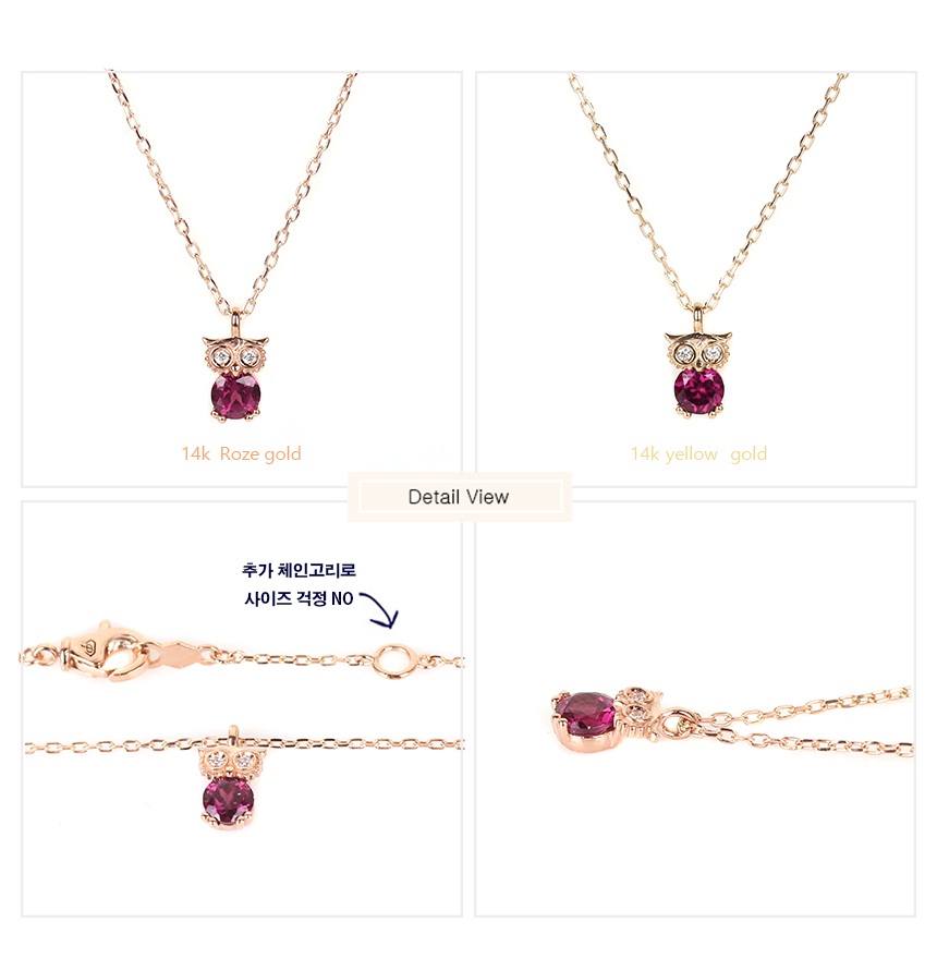 January Birthstone Lucky Owl Garnet Necklace Wife 