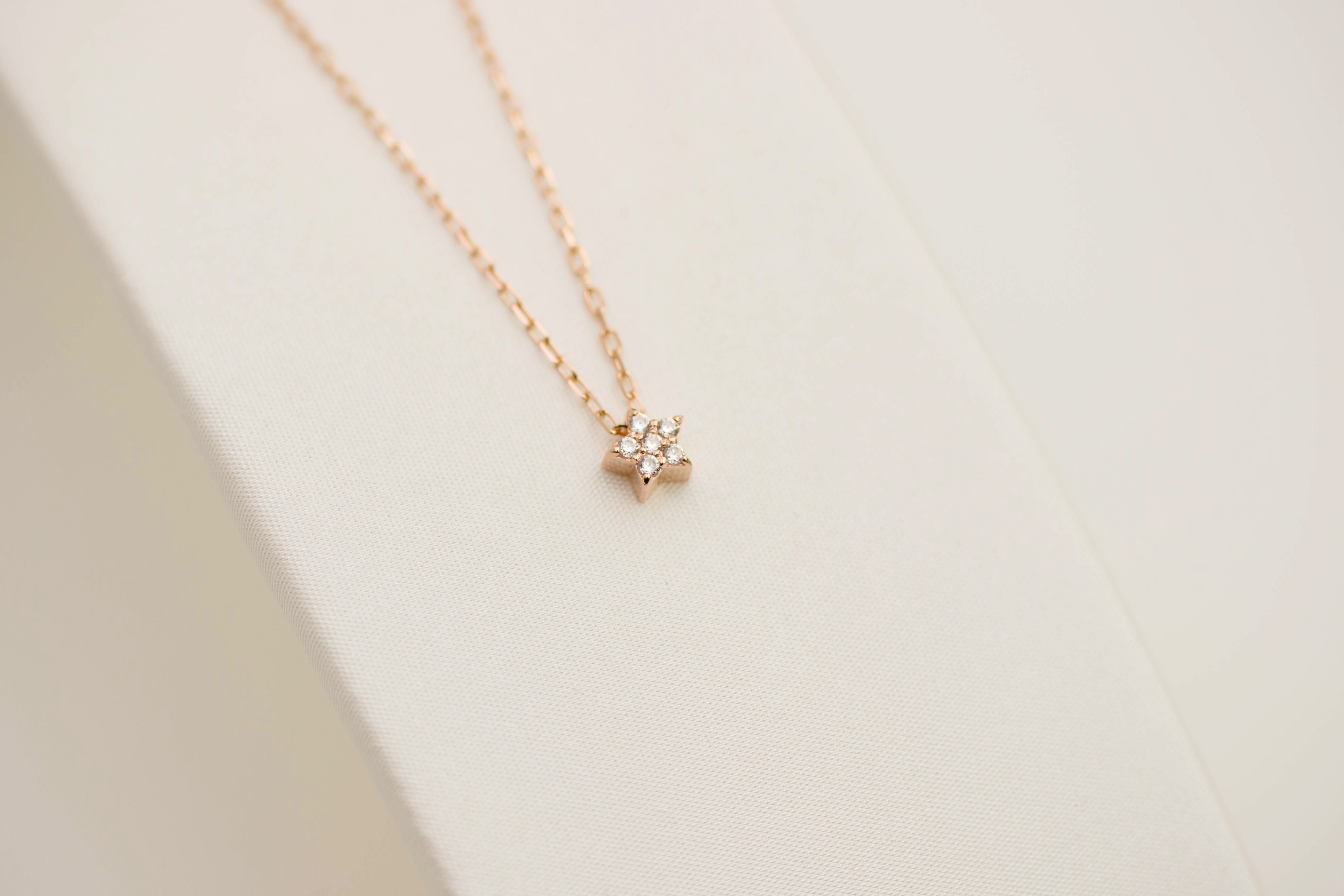 Mini Star Necklace 14K Stars 14k Pendant 14k Women