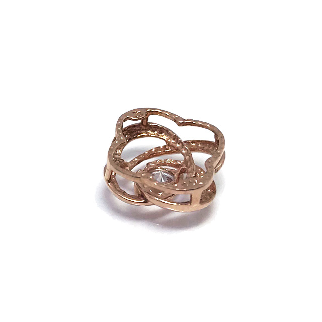 14K Camellia Pendant