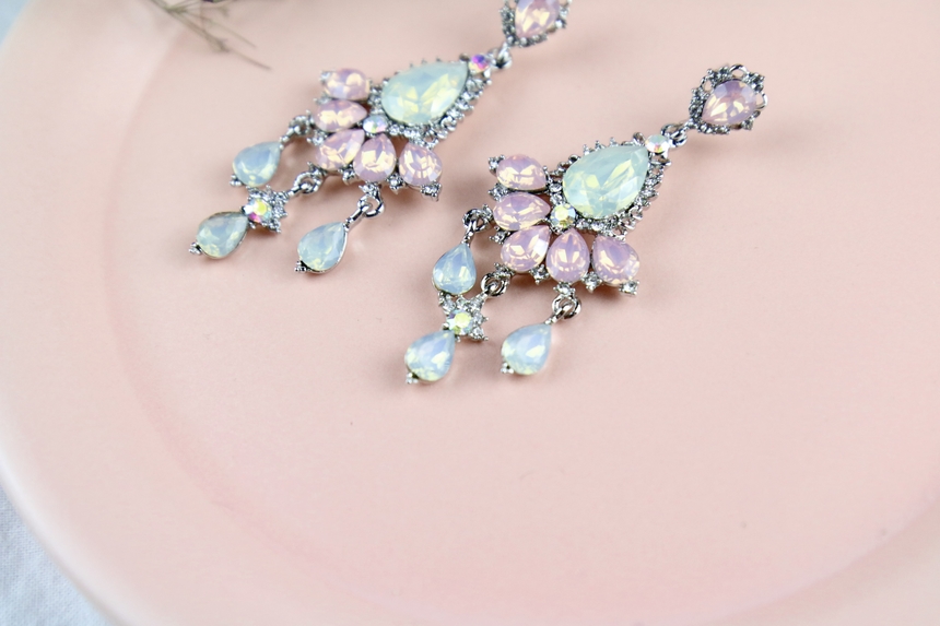 Crystal Bold Drop Party Earring Collection Colorfu