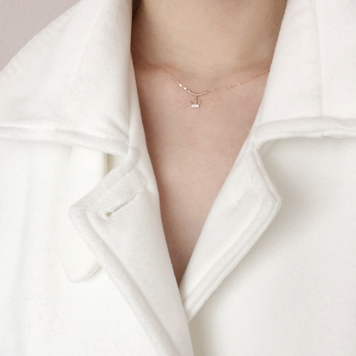 Cordelia 14k_ Stone Crown Necklace Proposal Daily 