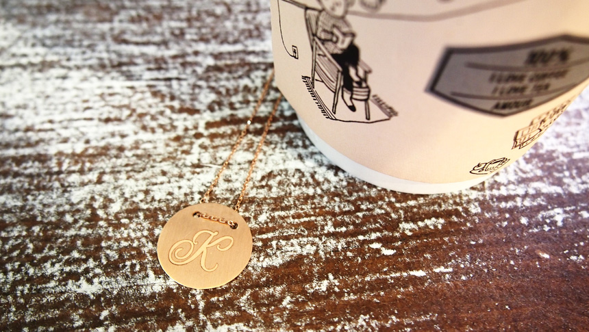 Coin Necklace, Couple Message, Initial Markable It