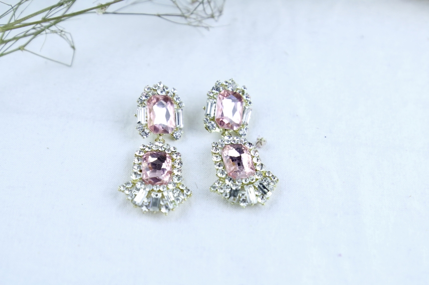 Crystal Bold Drop Party Earring Collection Colorfu