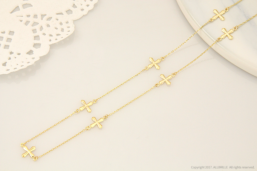 18k Positive Cross Necklace Women 14k 30 lenders 1