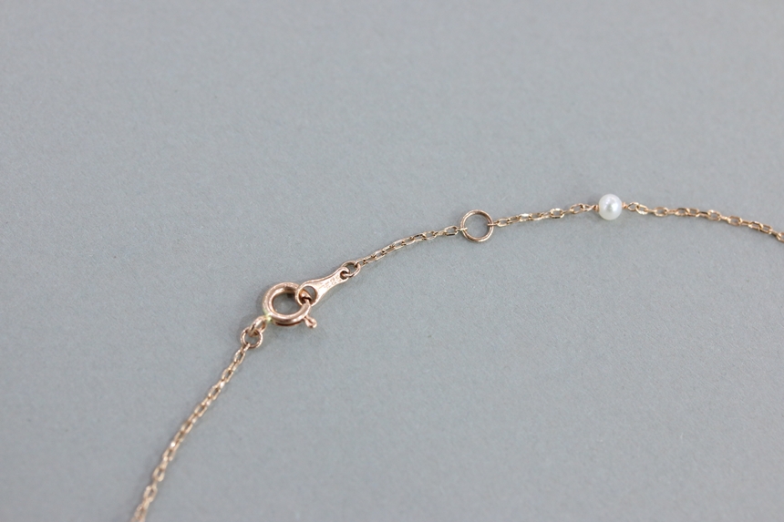 Freshwater pearl layered necklace birthstone June 