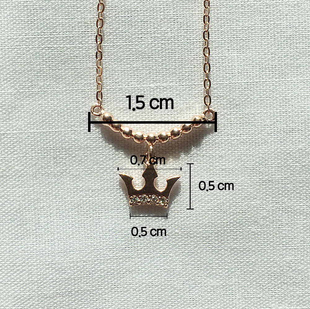 Cordelia 14k_ Stone Crown Necklace Proposal Daily 