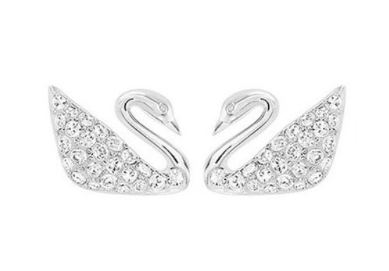 Swarovski Elements 1116357 Swan earrings
