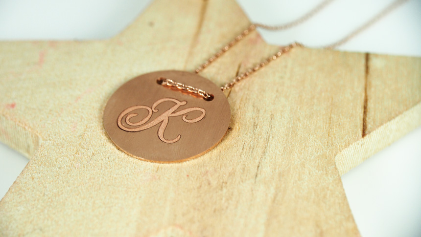 Coin Necklace, Couple Message, Initial Markable It