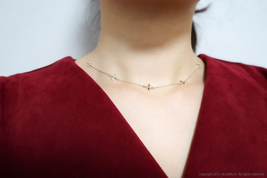 18k Positive Cross Necklace Women 14k 30 lenders 1