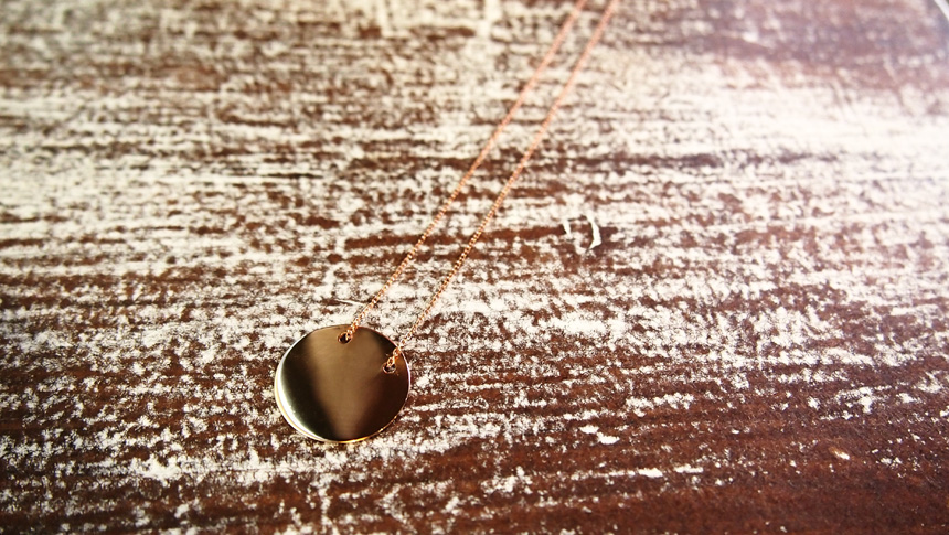 Coin Necklace, Couple Message, Initial Markable It