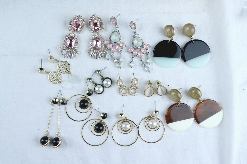 Crystal Bold Drop Party Earring Collection Colorfu