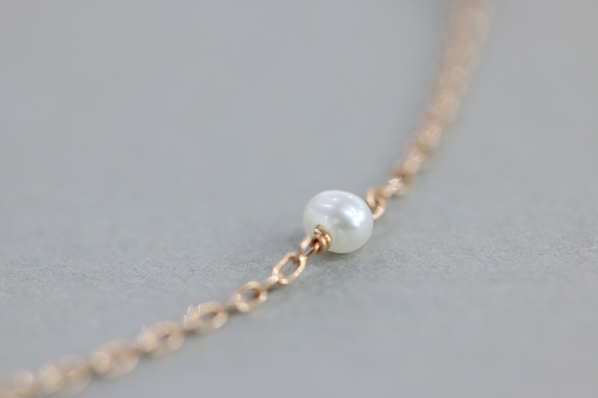Freshwater pearl layered necklace birthstone June 