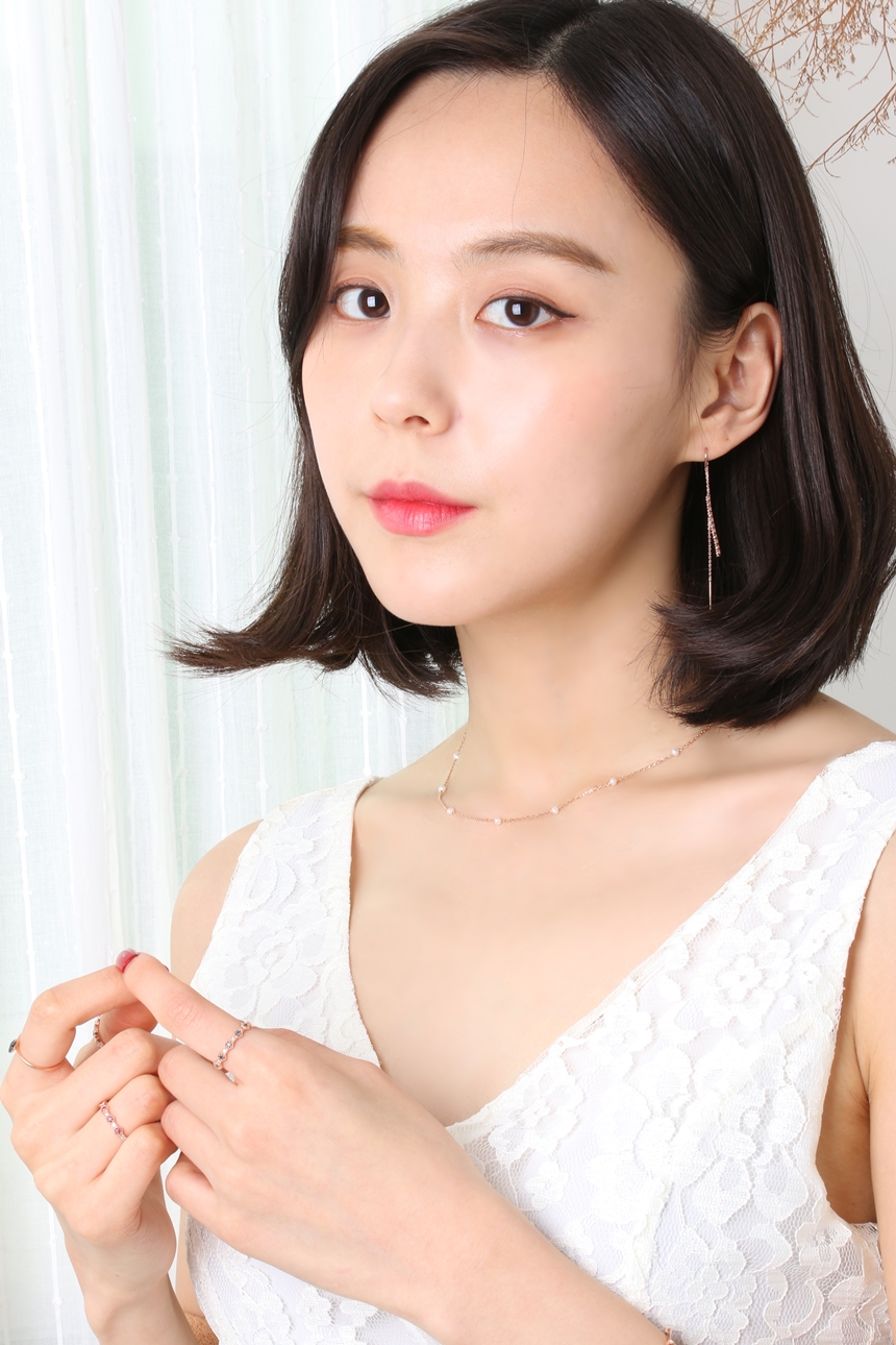 Freshwater pearl layered necklace birthstone June 