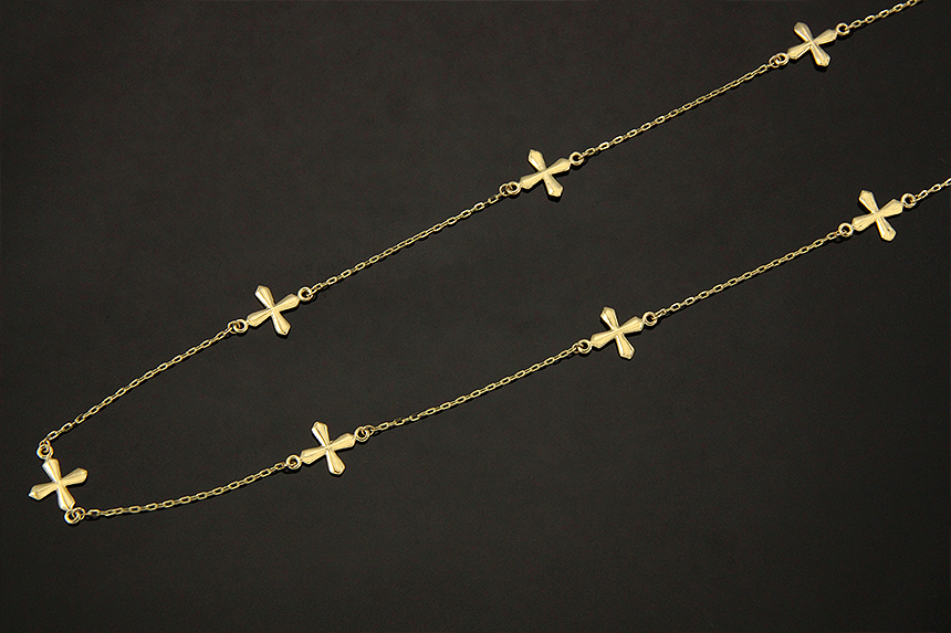 18k Positive Cross Necklace Women 14k 30 lenders 1