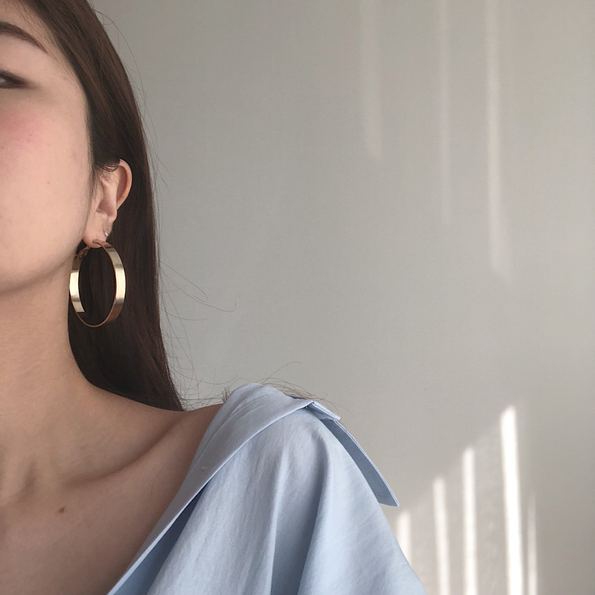 <b><p>Noi Bold Ring earrs silver Pl drop Unbalanced</p></b><b><p>ノイ ボールド リングピアス シルバー パロップ アンバランス 925 ギフト</p></b><br /><br /><p align='center'>