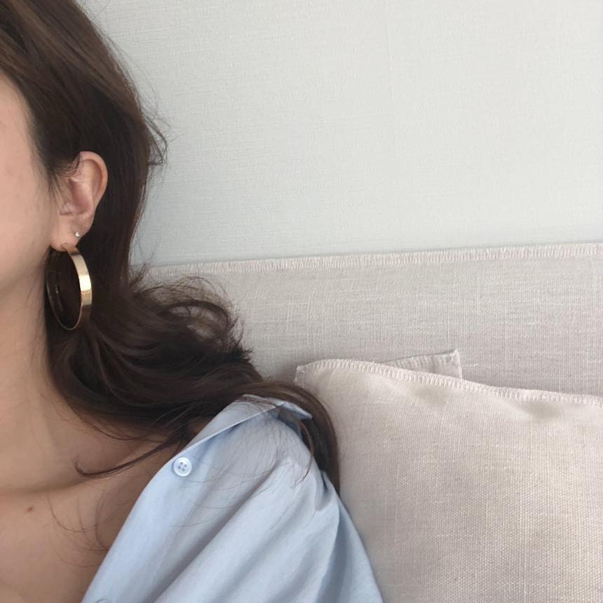 <b><p>Noi Bold Ring earrs silver Pl drop Unbalanced</p></b><b><p>ノイ ボールド リングピアス シルバー パロップ アンバランス 925 ギフト</p></b><br /><br /><p align='center'>