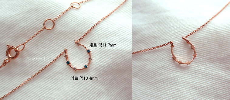 14k Diamond Horseshoe Necklace 18k