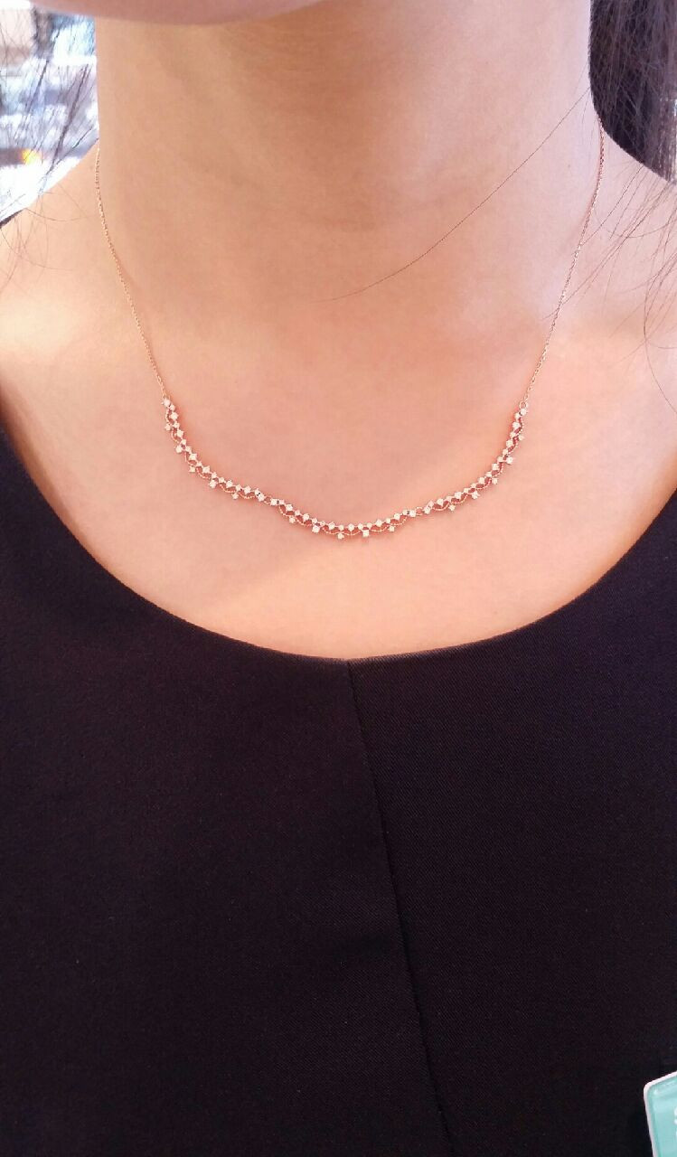 Stonehenge 14k V &amp A Necklace t0464