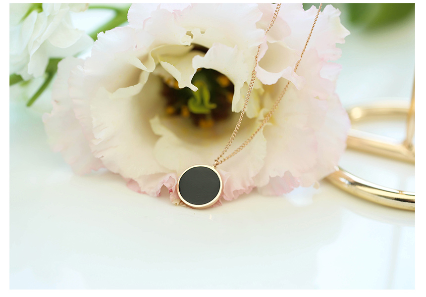 Modern Black Necklace 14K 14K 14K 14K Jewelry 14K 