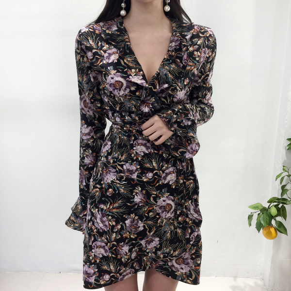 Eden Frilly Wrap One Piece Wedding Coordination Ge