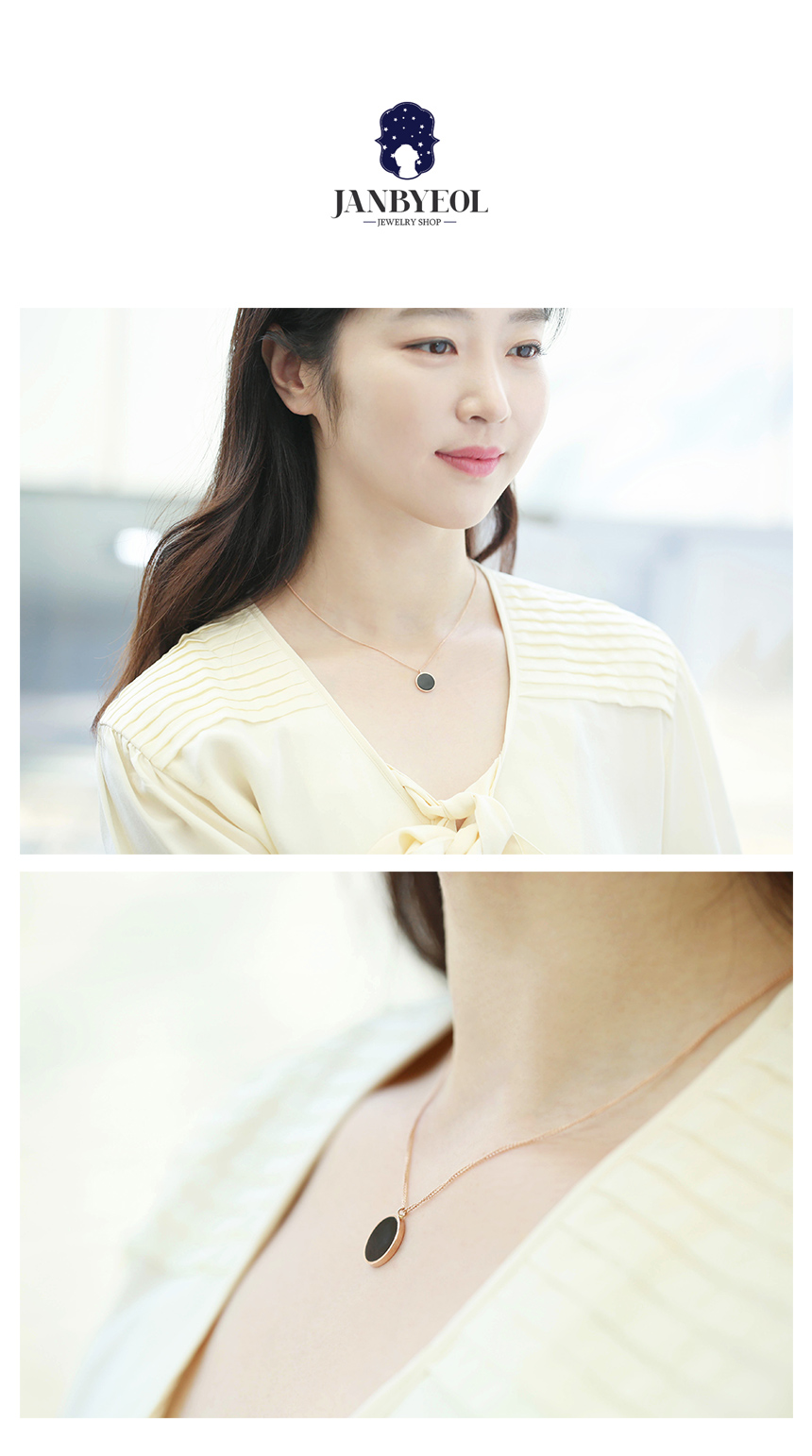 Modern Black Necklace 14K 14K 14K 14K Jewelry 14K 