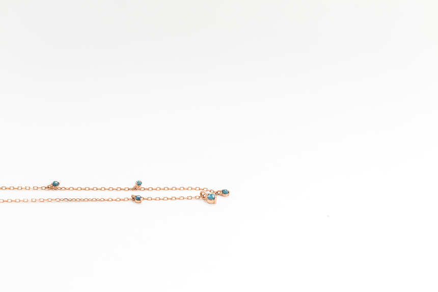 Blue Diamond Necklace Fruit 30s Women's Favorit