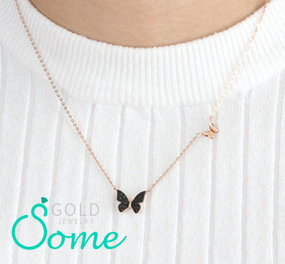 Come and let's fly Necklace 14K Anniversary pro