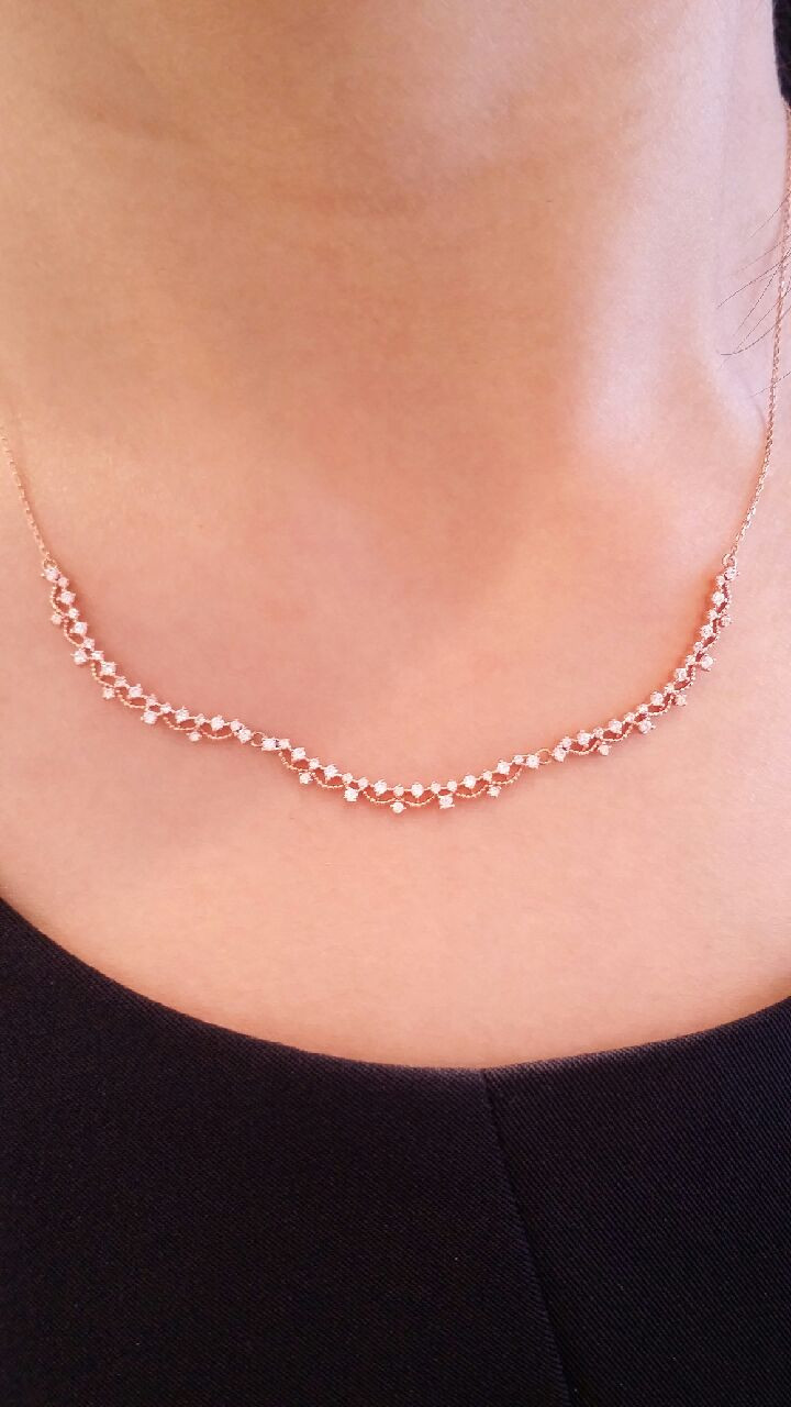 Stonehenge 14k V &amp A Necklace t0464