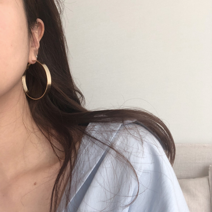 <b><p>Noi Bold Ring earrs silver Pl drop Unbalanced</p></b><b><p>ノイ ボールド リングピアス シルバー パロップ アンバランス 925 ギフト</p></b><br /><br /><p align='center'>