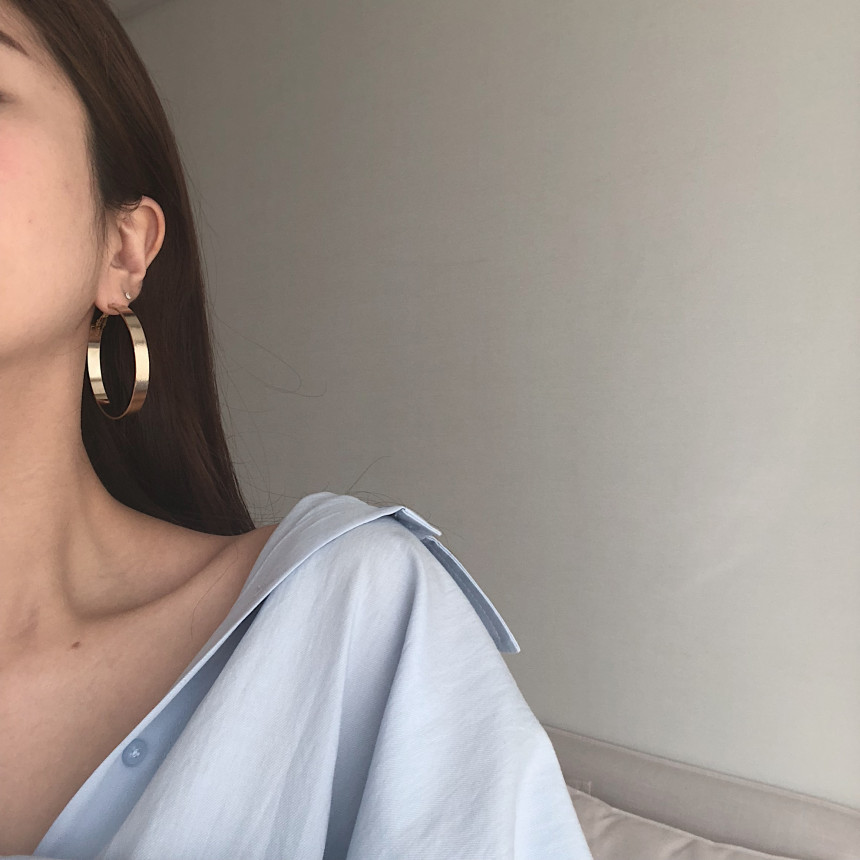 <b><p>Noi Bold Ring earrs silver Pl drop Unbalanced</p></b><b><p>ノイ ボールド リングピアス シルバー パロップ アンバランス 925 ギフト</p></b><br /><br /><p align='center'>