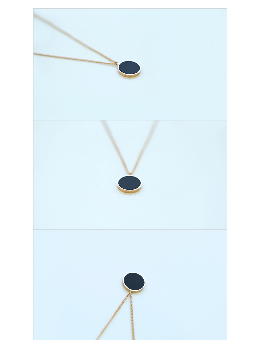 Modern Black Necklace 14K 14K 14K 14K Jewelry 14K 