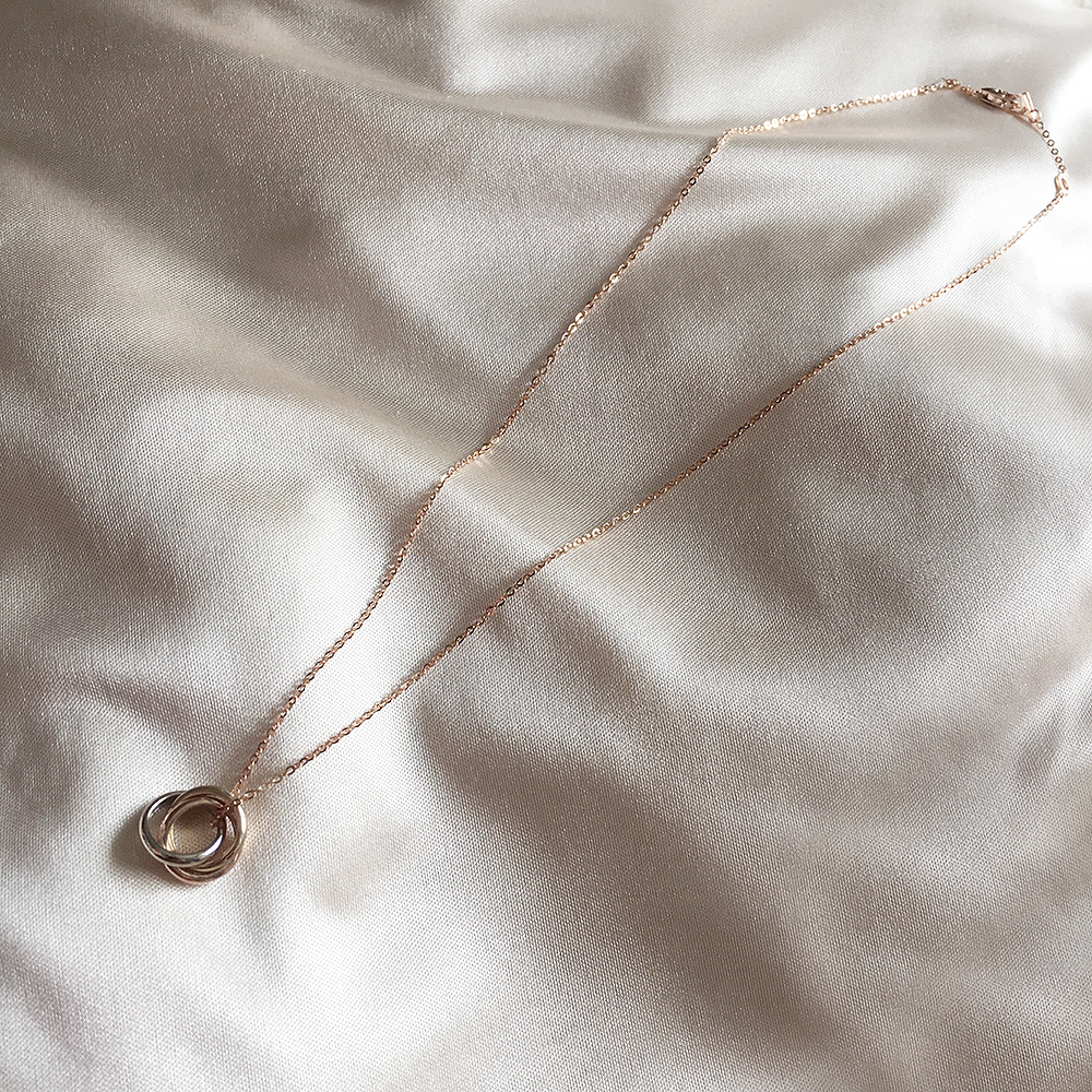 Cordelia 14k_ Triple Ring Necklace Proposal Daily 