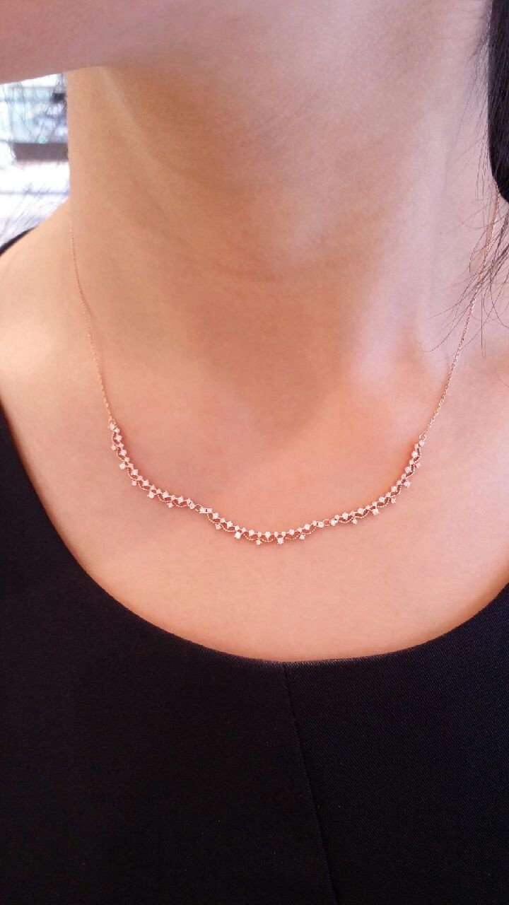 Stonehenge 14k V &amp A Necklace t0464