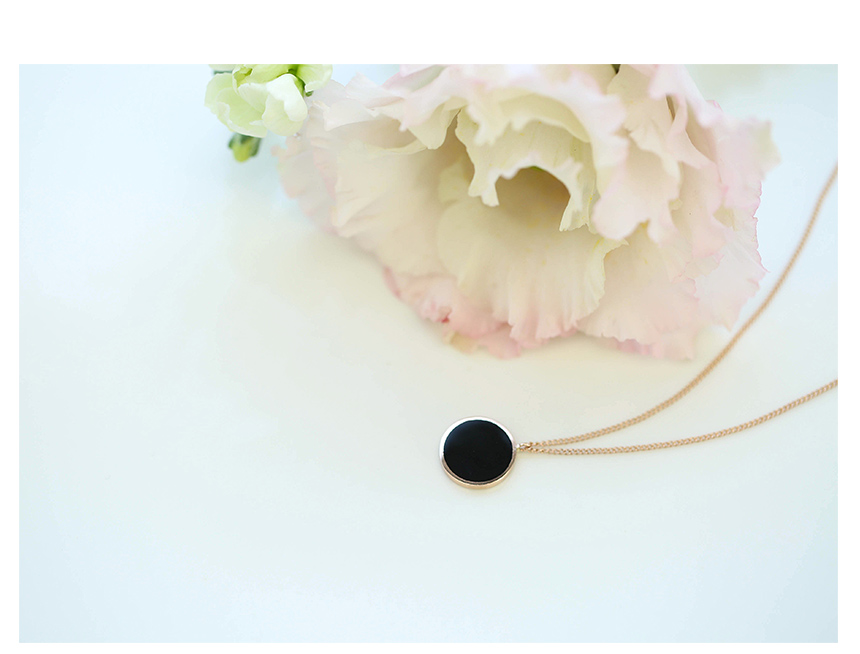 Modern Black Necklace 14K 14K 14K 14K Jewelry 14K 