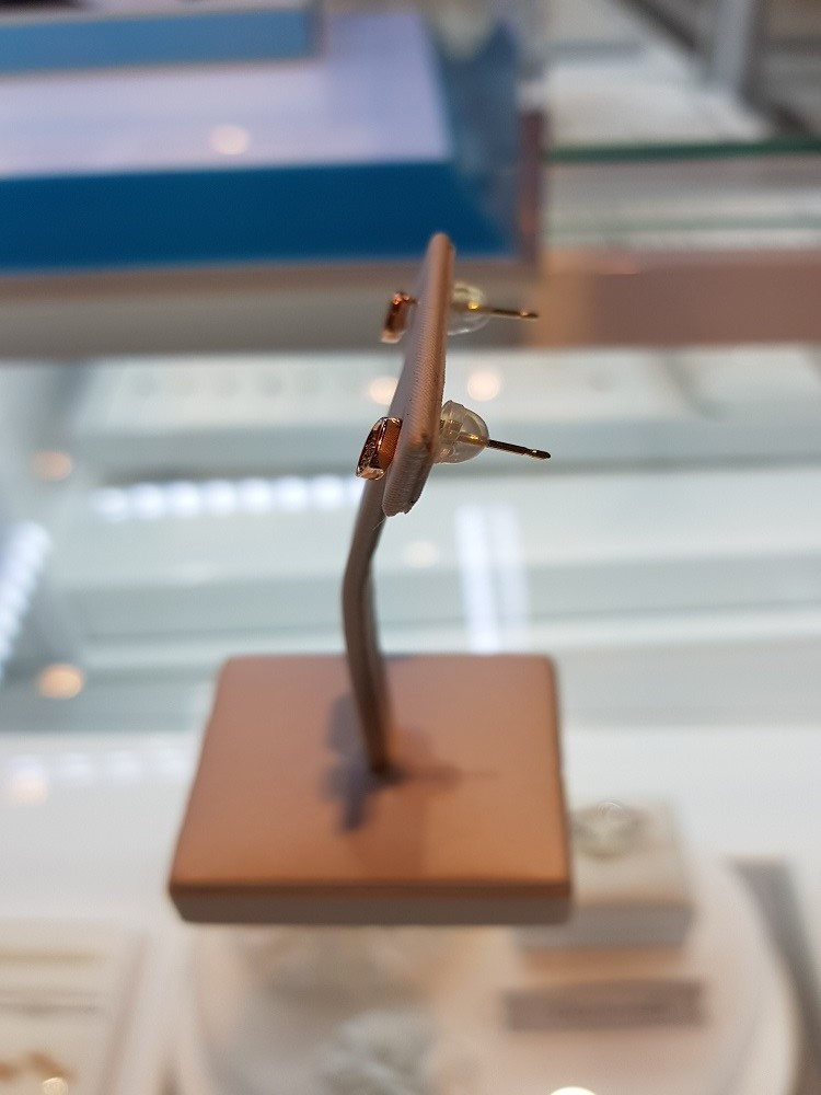 Stonehenge rose gold diamond pearl necklace M0147D