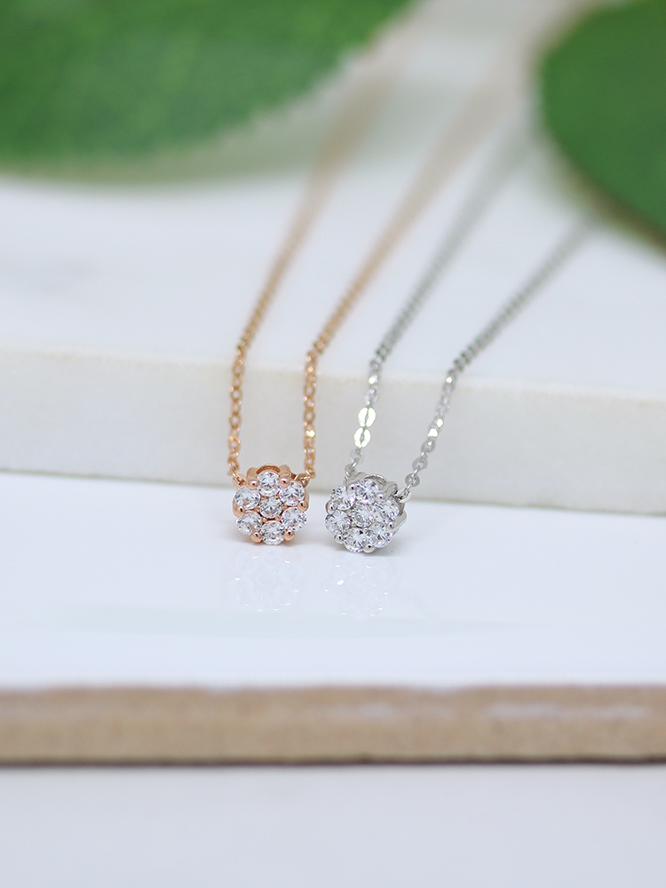 Minimal Cubic Round Daily Necklace ABDN518 A great