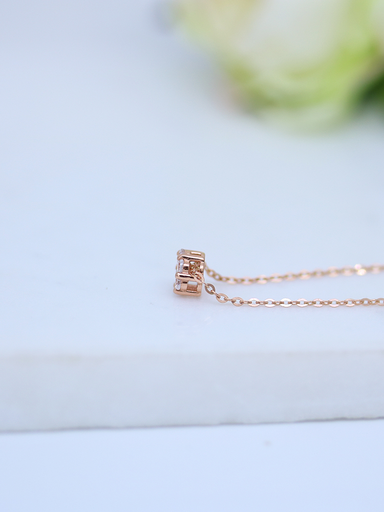 Minimal Cubic Round Daily Necklace ABDN518 A great