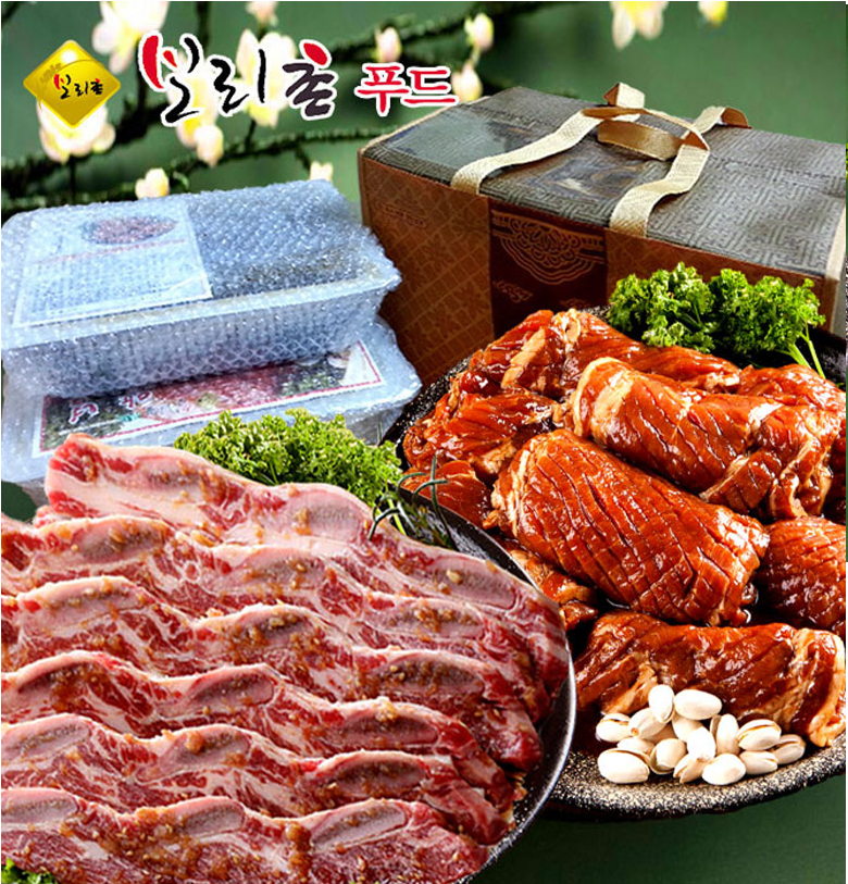 모듬 구이용 선물세트 돼지 소 LA 갈비 고기 명절 추석 설 설날 - 상세 이미지 2