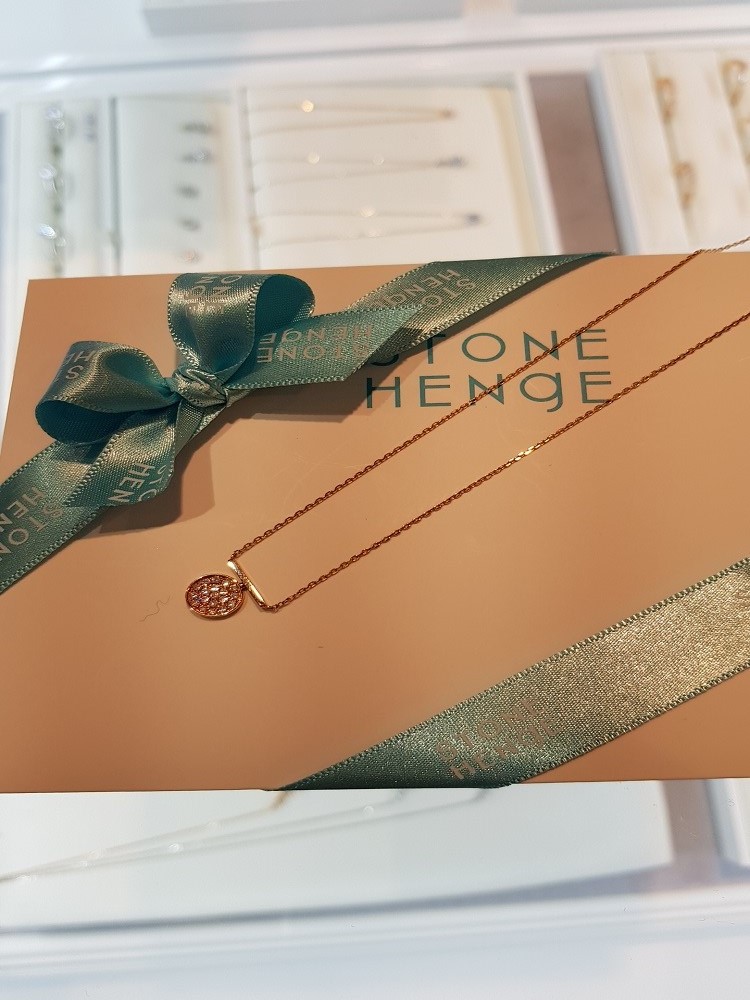 Stonehenge Rose Gold Coin Ten Necklace T0840