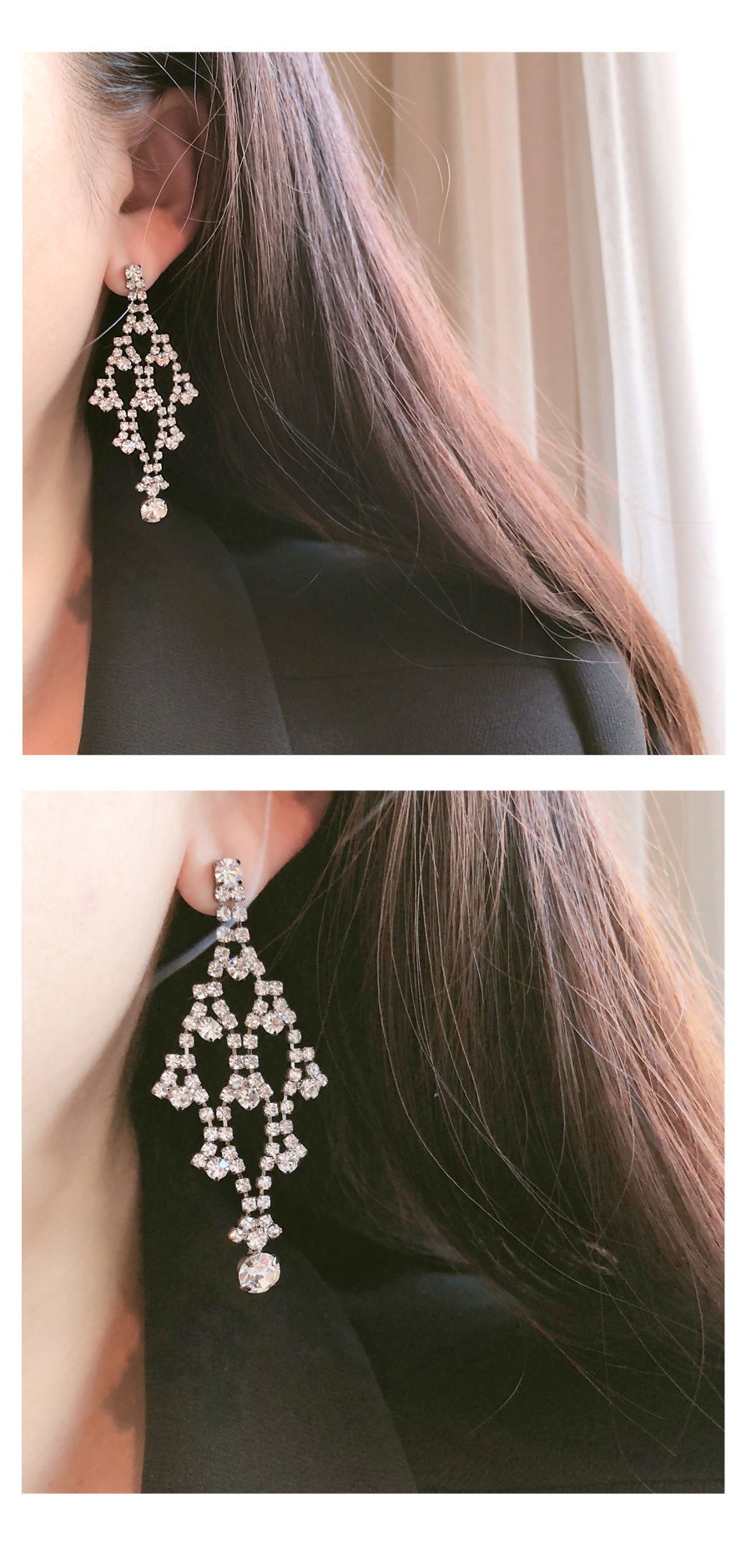 <b><p>Cubic race Bold Drop Earrings 2cor ea fancy</p></b><b><p>キュービックレース ボールド ドロップイヤリング 2色 派手な 宝石 シャンデリア</p></b><br /><br /><p align='center'>