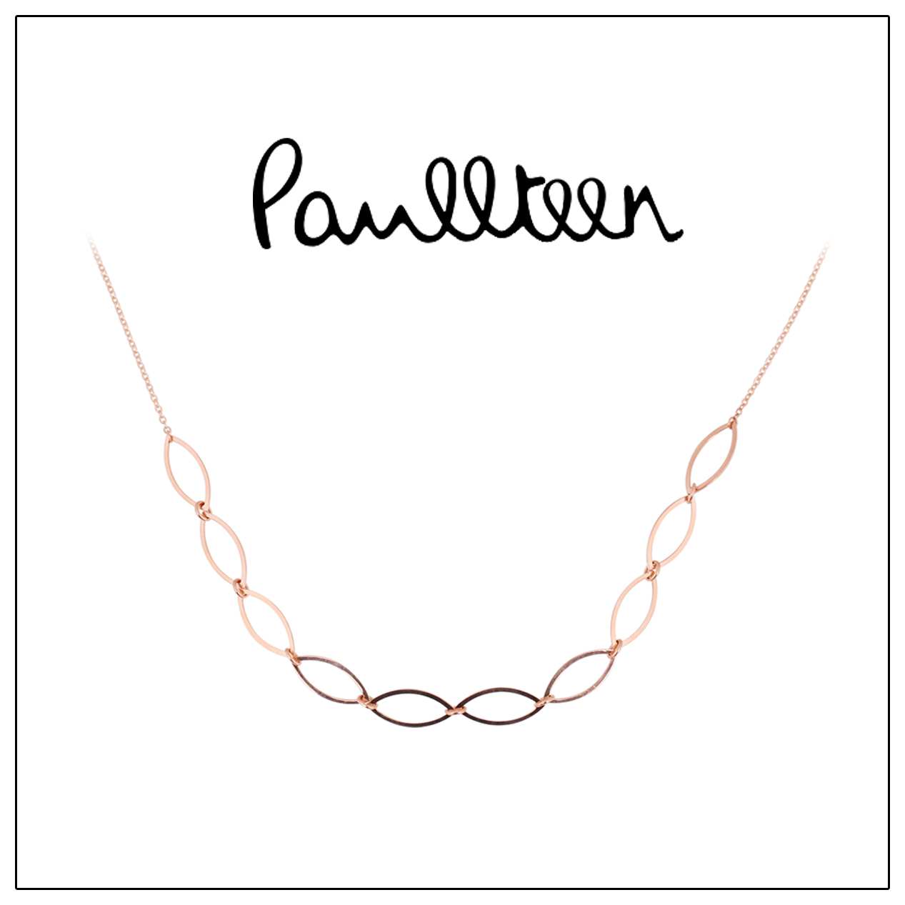 Pauline paullteen 14k rose gold simple necklace