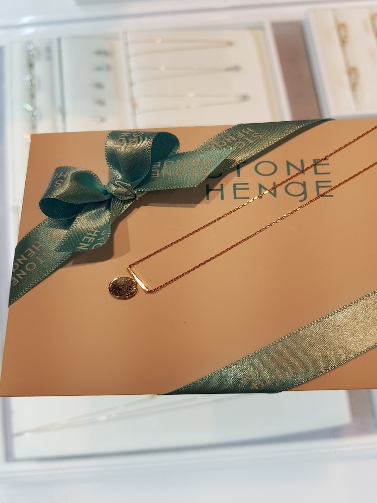 Stonehenge Rose Gold Coin Ten Necklace T0840