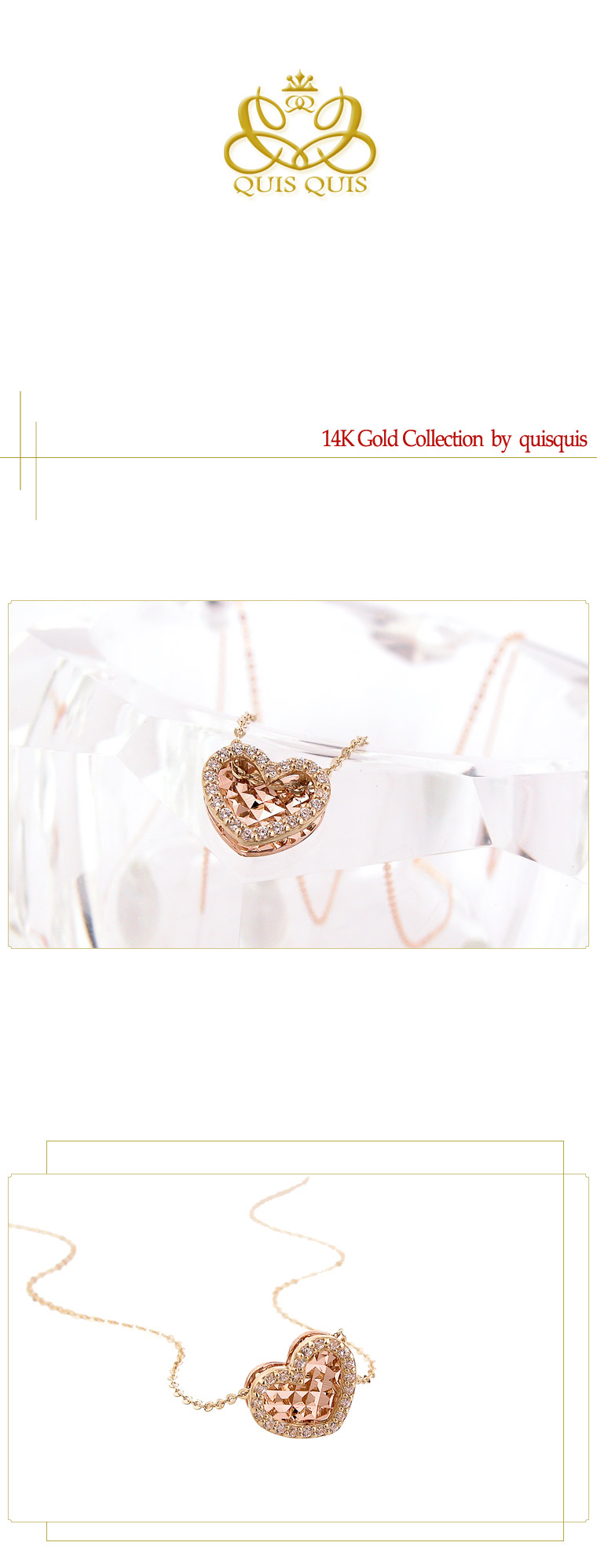Combi Heart Cubic Necklace Girlfriend Gifts Daily 