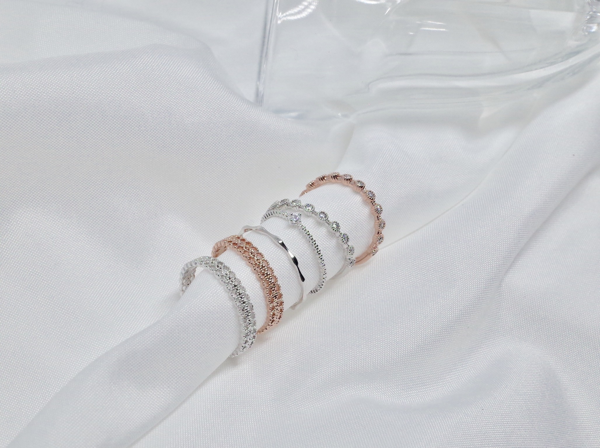 <b><p>silver Layed open 4 scies ring A gut look</p></b><b><p>銀 重ね着 デイリー オープン 4種 リング ゲストルック ラブな シルバー 洗練された</p></b><br /><br /><p align='center'>