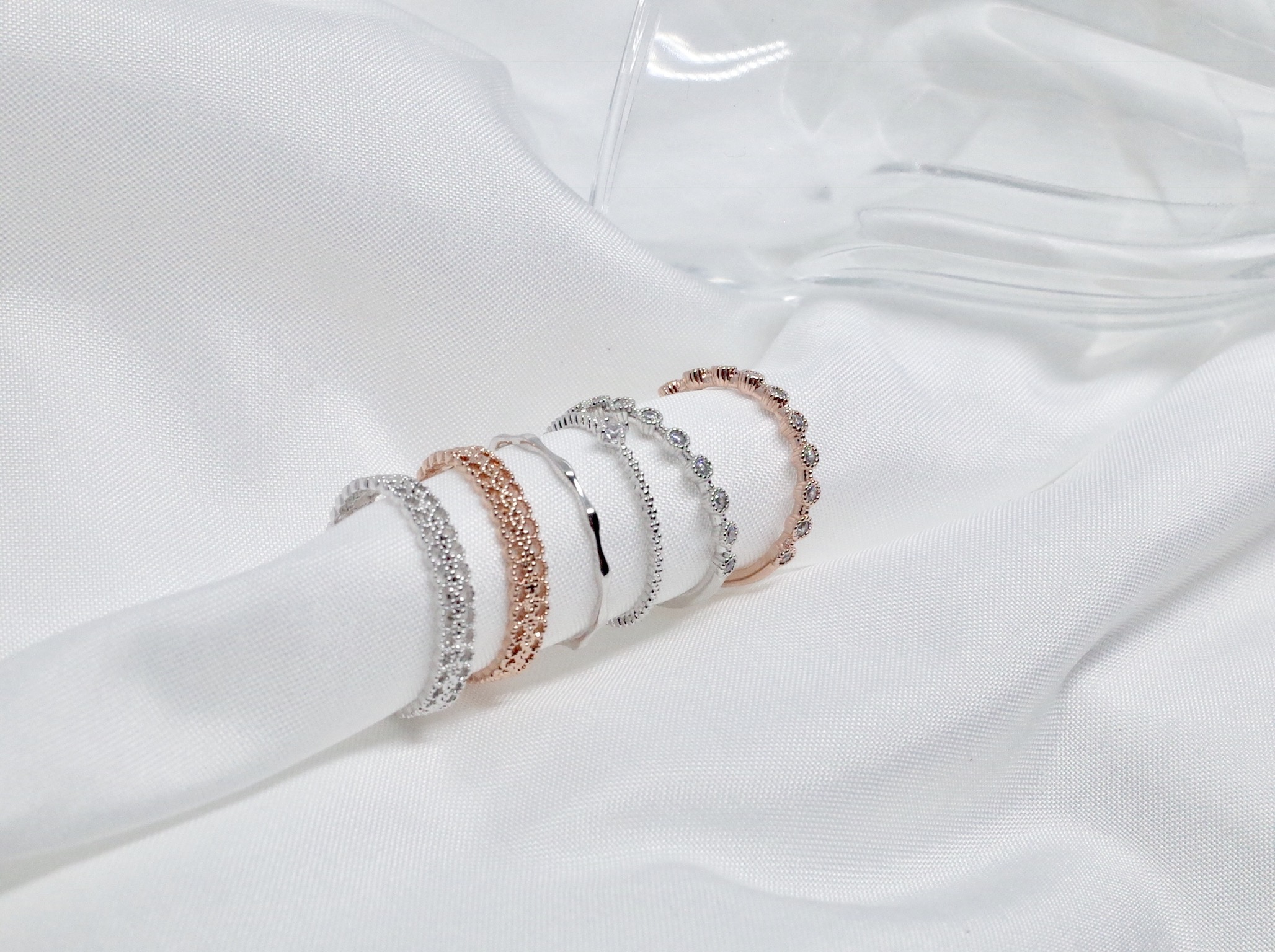 <b><p>silver Layed open 4 scies ring A gut look</p></b><b><p>銀 重ね着 デイリー オープン 4種 リング ゲストルック ラブな シルバー 洗練された</p></b><br /><br /><p align='center'>