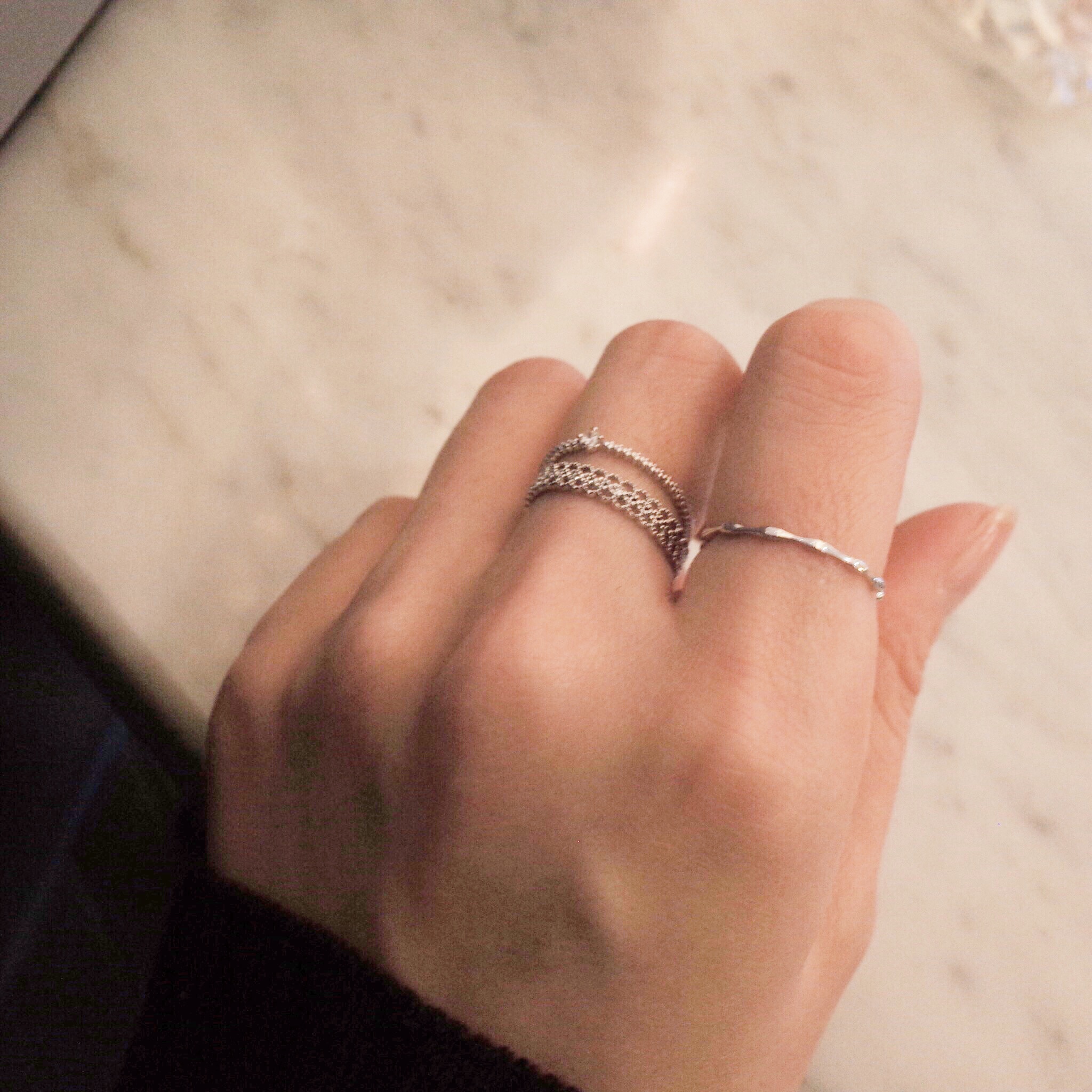 <b><p>silver Layed open 4 scies ring A gut look</p></b><b><p>銀 重ね着 デイリー オープン 4種 リング ゲストルック ラブな シルバー 洗練された</p></b><br /><br /><p align='center'>