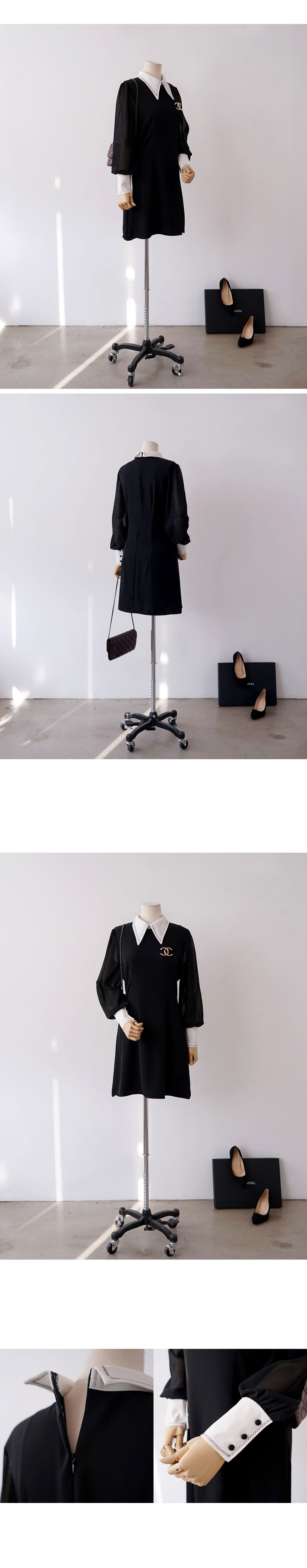 Flare Carla Lace Dress Black Winter Gorgeous Roman