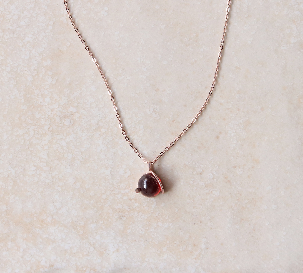 14k18k January birthstone gemstone gemstone neckla